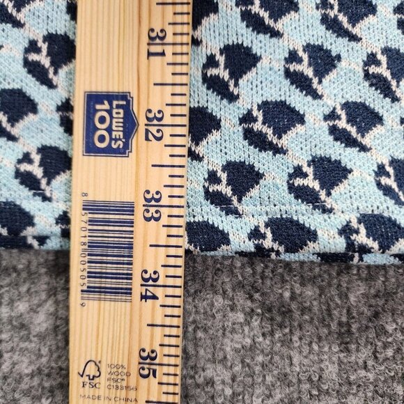 Zara Blue Knit Jacquard Y2K Midi Tank Dress Bodycon Sleeveless Blue size XS - Picture 6 of 12